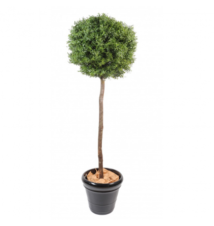 Eucalyptus artificiel boule sur tige H110cm - Ø45cm