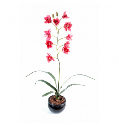 Orchidée artificielle Cymidium 80cm