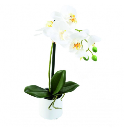 Orchidée artificielle Phaleanopsis 35cm