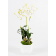 Orchidée artificielle Dendrobrium artificiel 40 cm avec pot