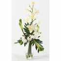 Bouquet artificiel Cymbidium et Phalaenopsis 80cm