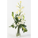 Bouquet artificiel Cymbidium et Phalaneopsis 80cm