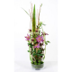 Bouquet artificiel Cymbidium et Phalaneopsis 80cm
