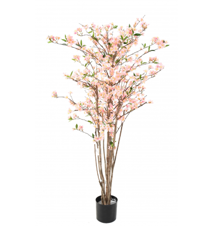 Cerisier en fleurs roses artificiel 150cm