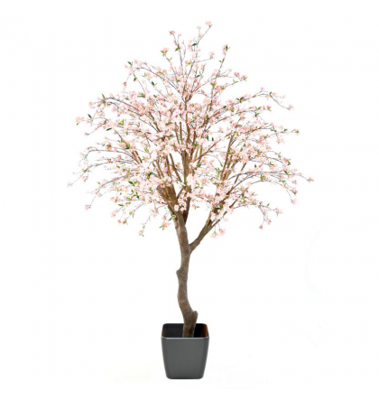 Cerisier fleur large artificiel rose clair H280cm