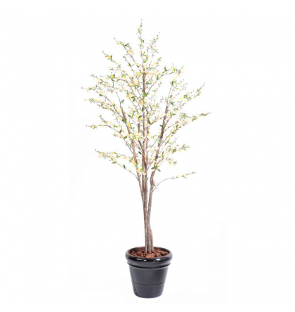 Cerisier fleurs artificiel blanc 210cm