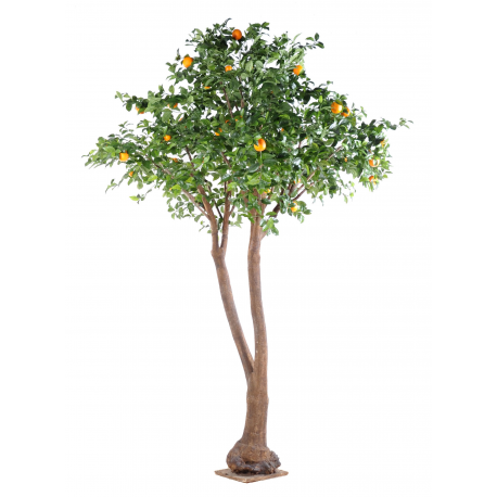 Oranger arbre double artificiel 340cm