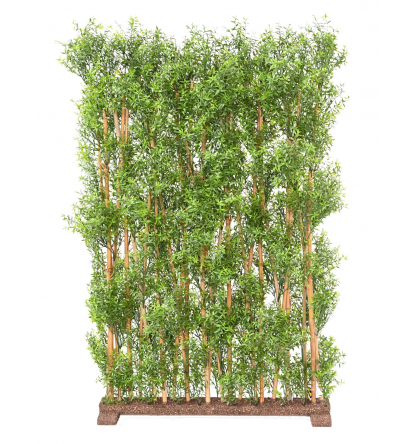 Haie eucalyptus UV artificiel H150cm L100cm