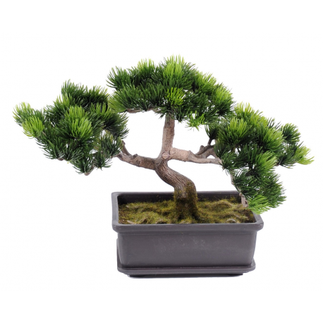 Bonsai Pin mini en coupe UV artificiel H22cm