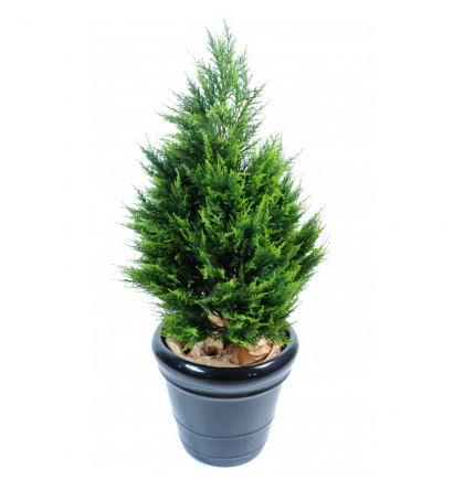 Cyprès artificiel UV Juniperus vert 2 tons H65-105-135-160cm
